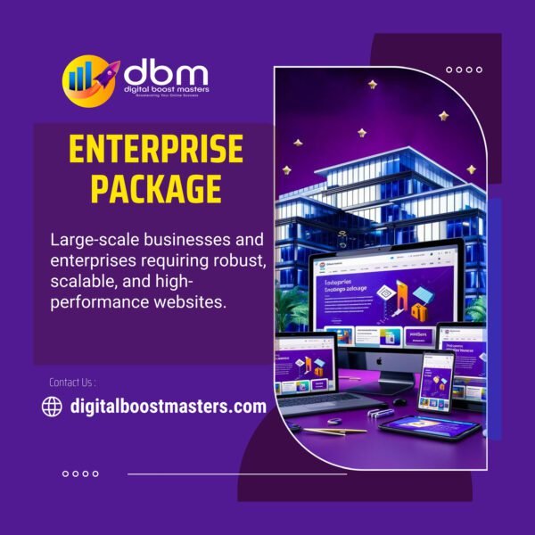 Comprehensive Web Design Enterprise Package for Large Businesses | Streamline Operations